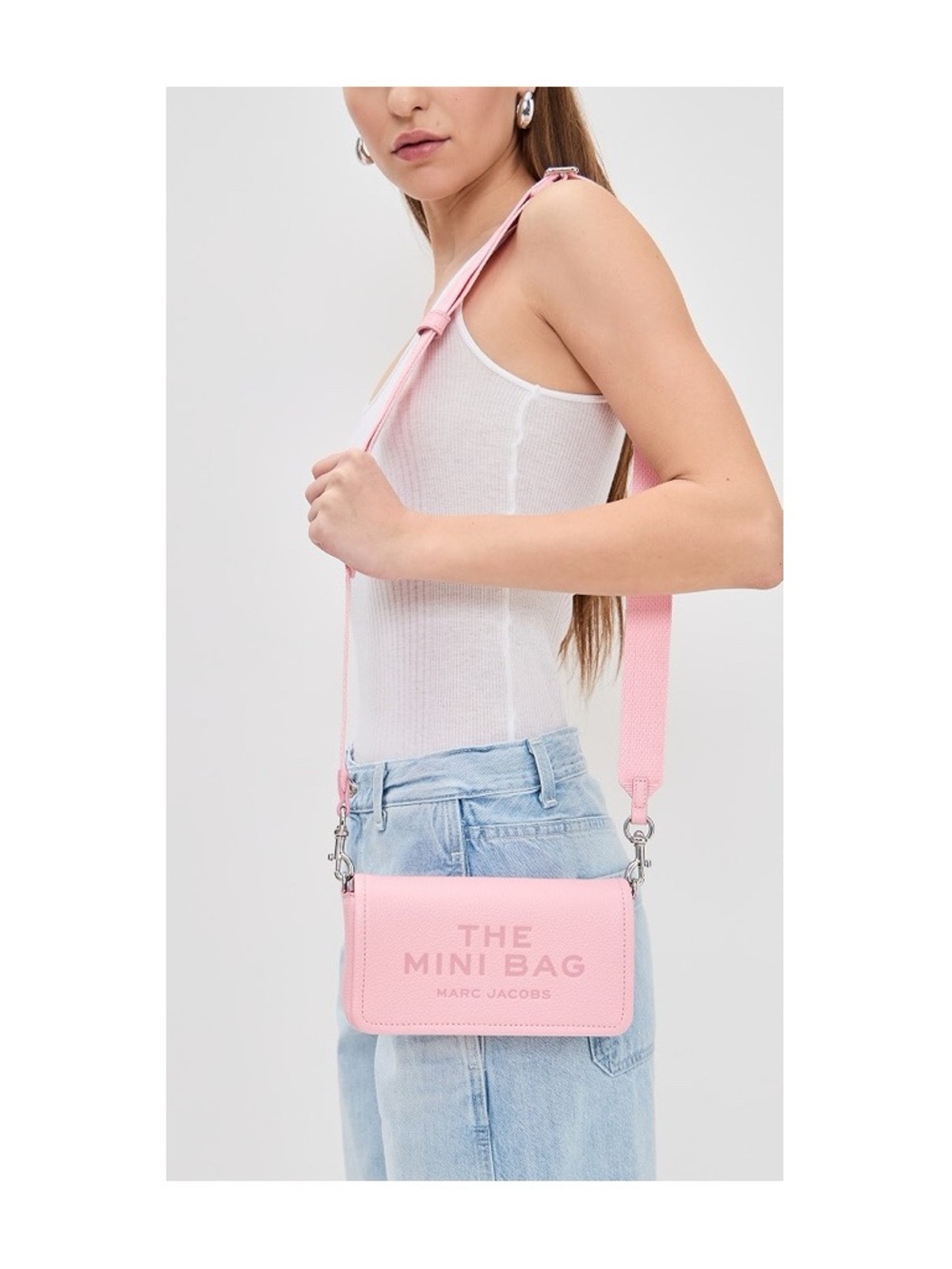 Marc Jacobs The Mini Bag Leather Crossbody Ribbonpink NWOT